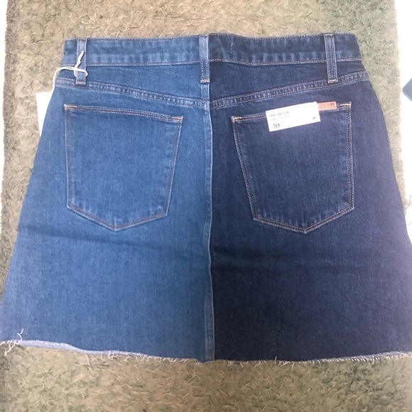 NWT JOES JEANS BELLE TWO TONED DENIM SKIRT - Picture 6 of 7